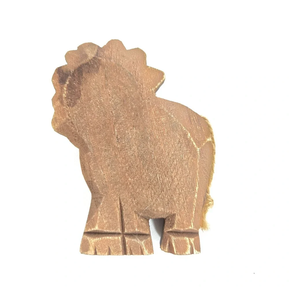 Noah's Ark Noah and Lion Wood Wooden Decorative Animals Home Decor Delton - Picture 4 of 13